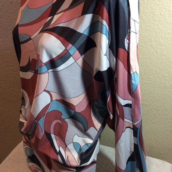 Boston Proper Tunic Top Cold Shoulder Long sleeves - Picture 2 of 9